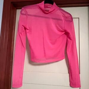 Pink Mesh Top